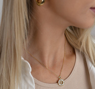 Mini Radiant Initial Necklace