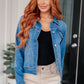 Every Occasion Denim Button Up Jacket Womens Denim Jacket   