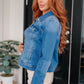 Every Occasion Denim Button Up Jacket Womens Denim Jacket   