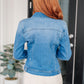 Every Occasion Denim Button Up Jacket Womens Denim Jacket   