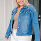 Every Occasion Denim Button Up Jacket Womens Denim Jacket   