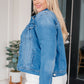 Every Occasion Denim Button Up Jacket Womens Denim Jacket   