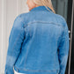 Every Occasion Denim Button Up Jacket Womens Denim Jacket   