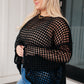 Ask Anyway Fishnet Sweater Tops   