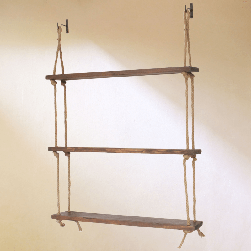 Sincere Surroundings Rope Shelf - Three Mad Hatters Mercantile 