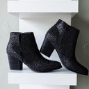 Shine Star Rhinestone Bootie in Black