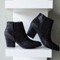 Shine Star Rhinestone Bootie in Black Shoes   