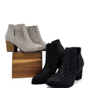 Shine Star Rhinestone Bootie in Silver