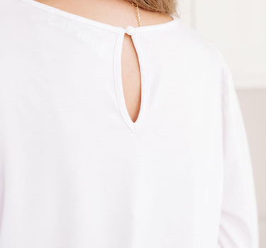 New Days Ahead White Blouse