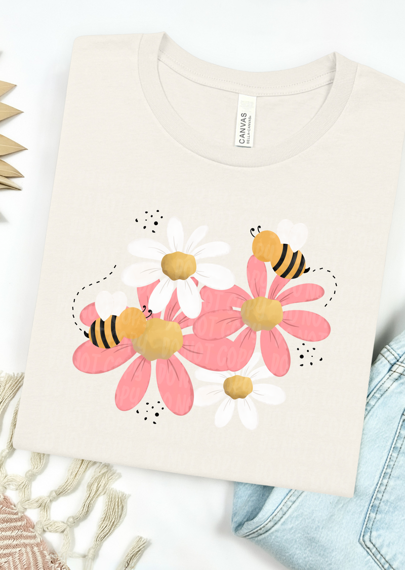 Springtime Bloom Graphic Tee graphic tee Shirt XS Natural