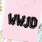 WWJD Graphic Tee graphic tee Shirt XS Pink