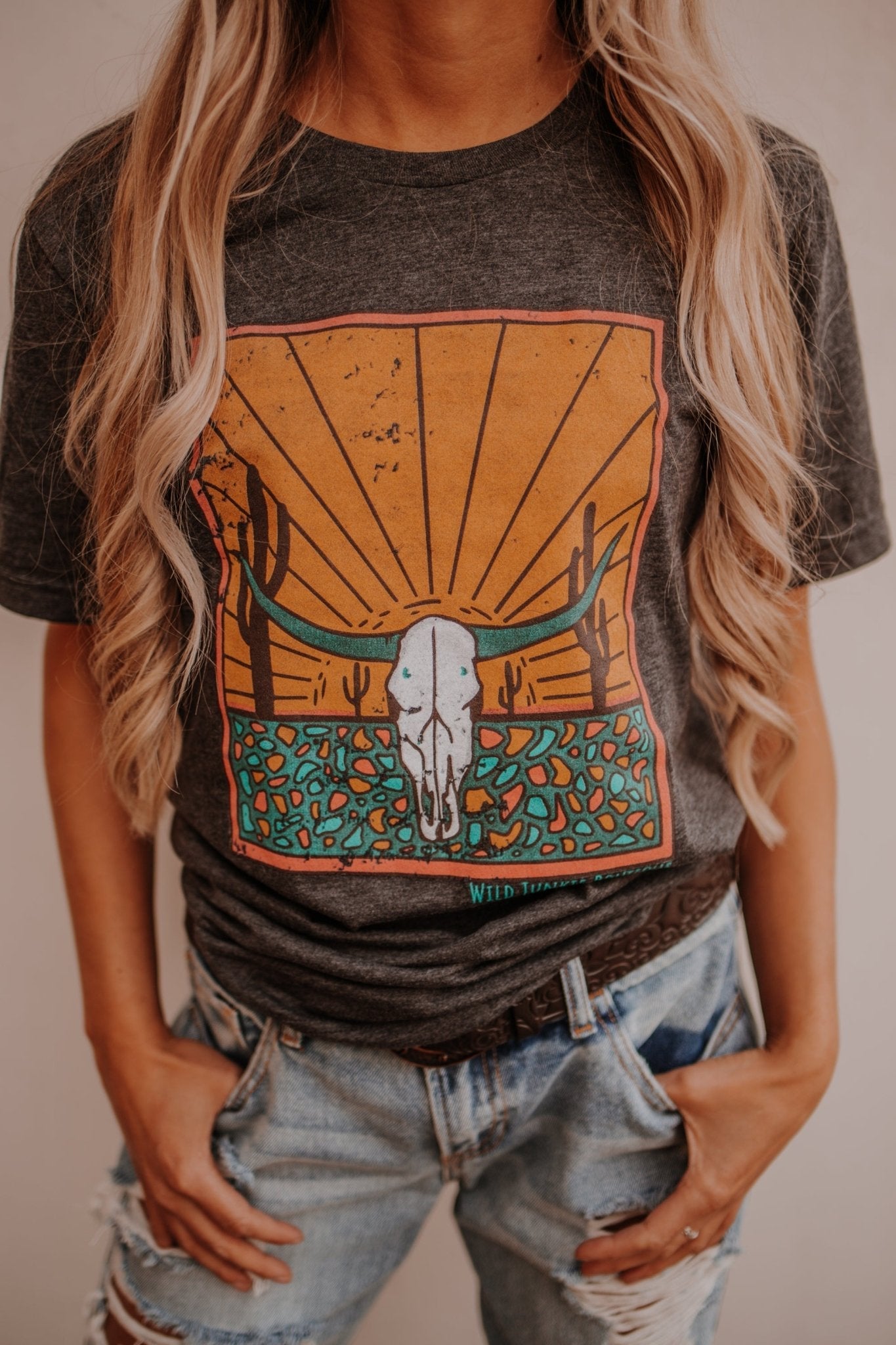 Skull Desert Shirt Graphic Tees   