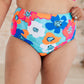 Panama Floral Print High Waisted Swim Bottoms Swimwear   