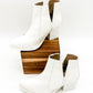 Tarim Bootie in White Croc Shoes   