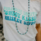 Turquoise Drippin' Western Graphic Tee Graphic Tees   