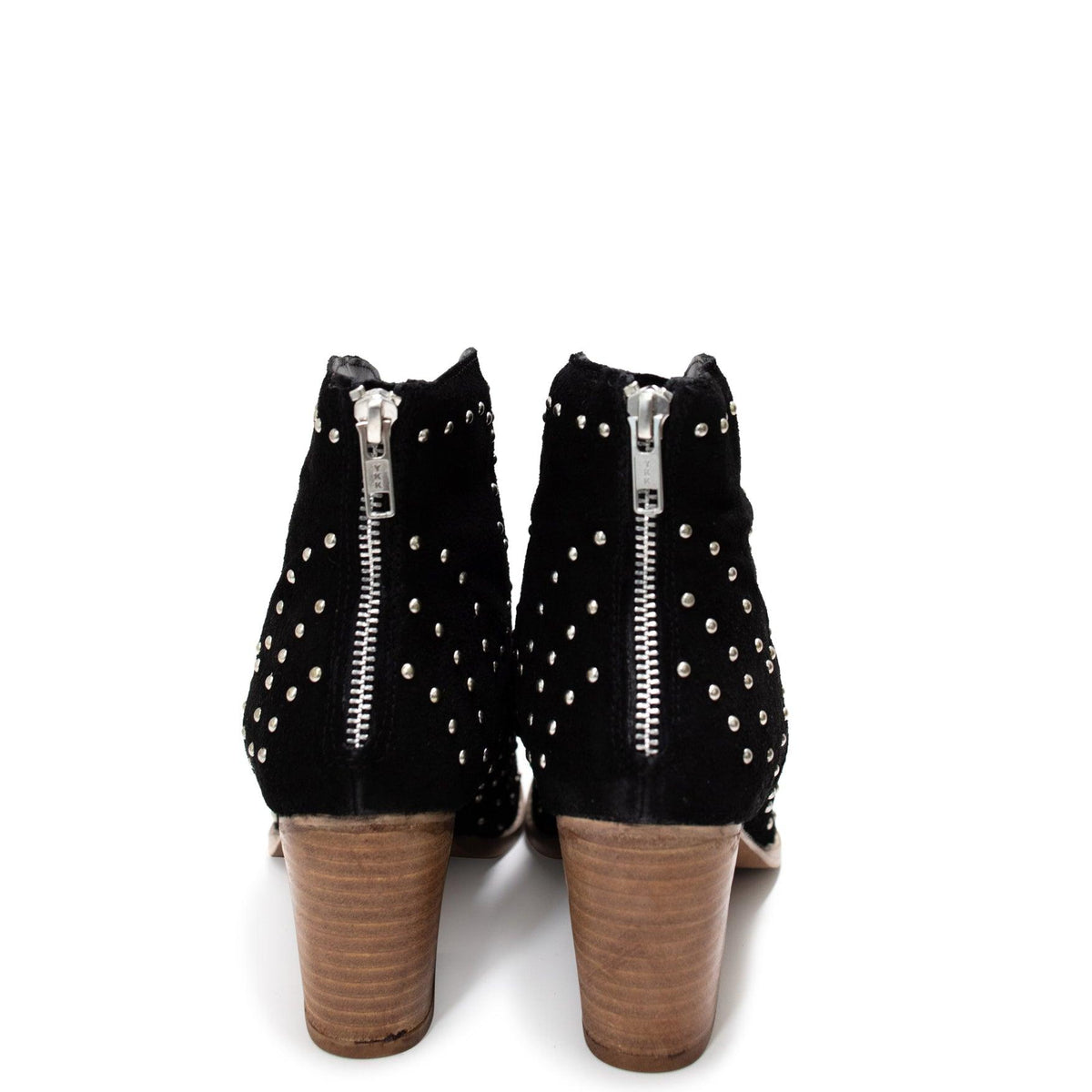 Twilight Studded Heeled Ankle Boot in Black - Three Mad Hatters Mercantile 