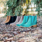 Wylie Suede Ankle Boot in Taupe - Three Mad Hatters Mercantile 