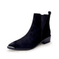 Wylie Suede Ankle Boot in Black - Three Mad Hatters Mercantile 