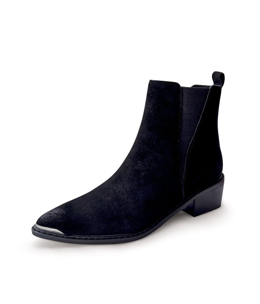 Wylie Suede Ankle Boot in Black Shoes