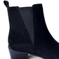 Wylie Suede Ankle Boot in Black - Three Mad Hatters Mercantile 