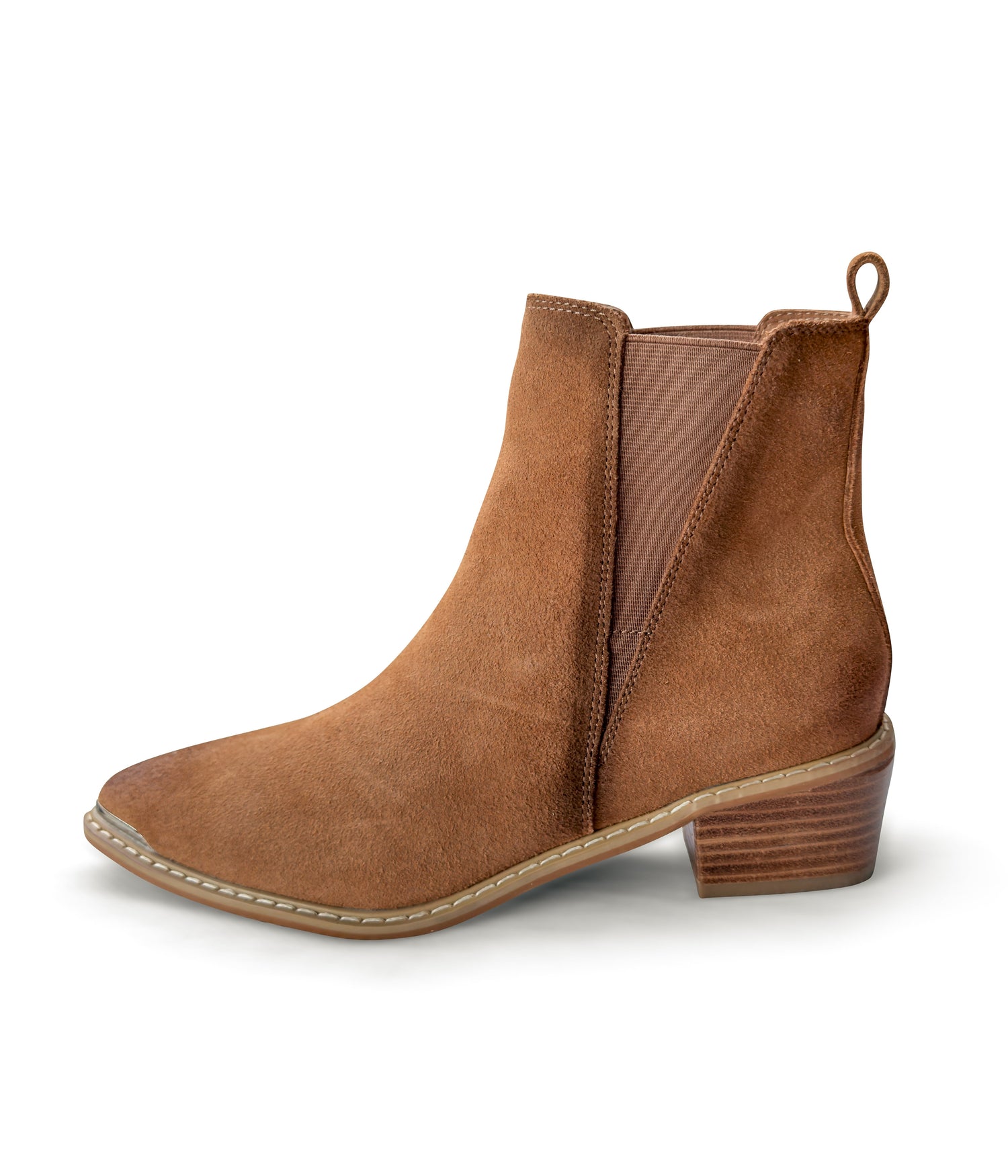 Wylie Suede Ankle Boot in Tan Shoes