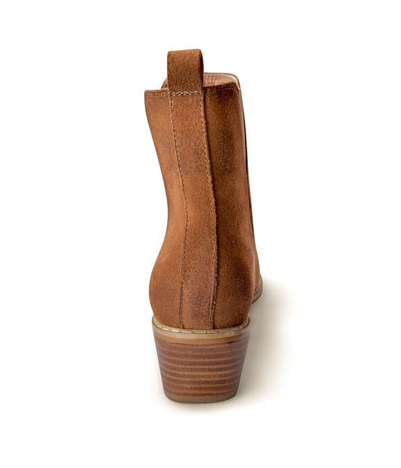 Wylie Suede Ankle Boot in Tan Shoes