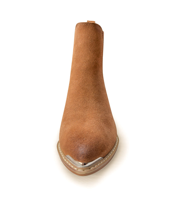 Wylie Suede Ankle Boot in Tan Shoes