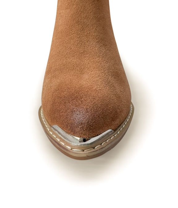 Wylie Suede Ankle Boot in Tan Shoes