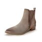 Wylie Suede Ankle Boot in Taupe - Three Mad Hatters Mercantile 