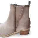 Wylie Suede Ankle Boot in Taupe