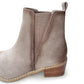 Wylie Suede Ankle Boot in Taupe - Three Mad Hatters Mercantile 