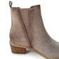 Wylie Suede Ankle Boot in Taupe - Three Mad Hatters Mercantile 
