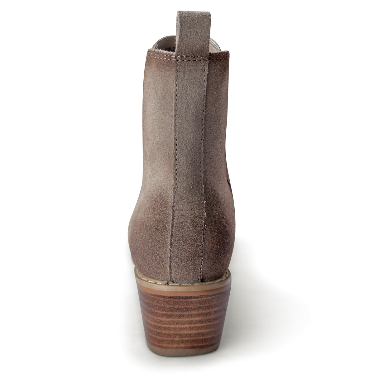 Wylie Suede Ankle Boot in Taupe - Three Mad Hatters Mercantile 