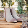 Wylie Suede Ankle Boot in Taupe