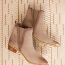 Wylie Suede Ankle Boot in Taupe