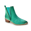 Wylie Suede Ankle Boot in Teal
