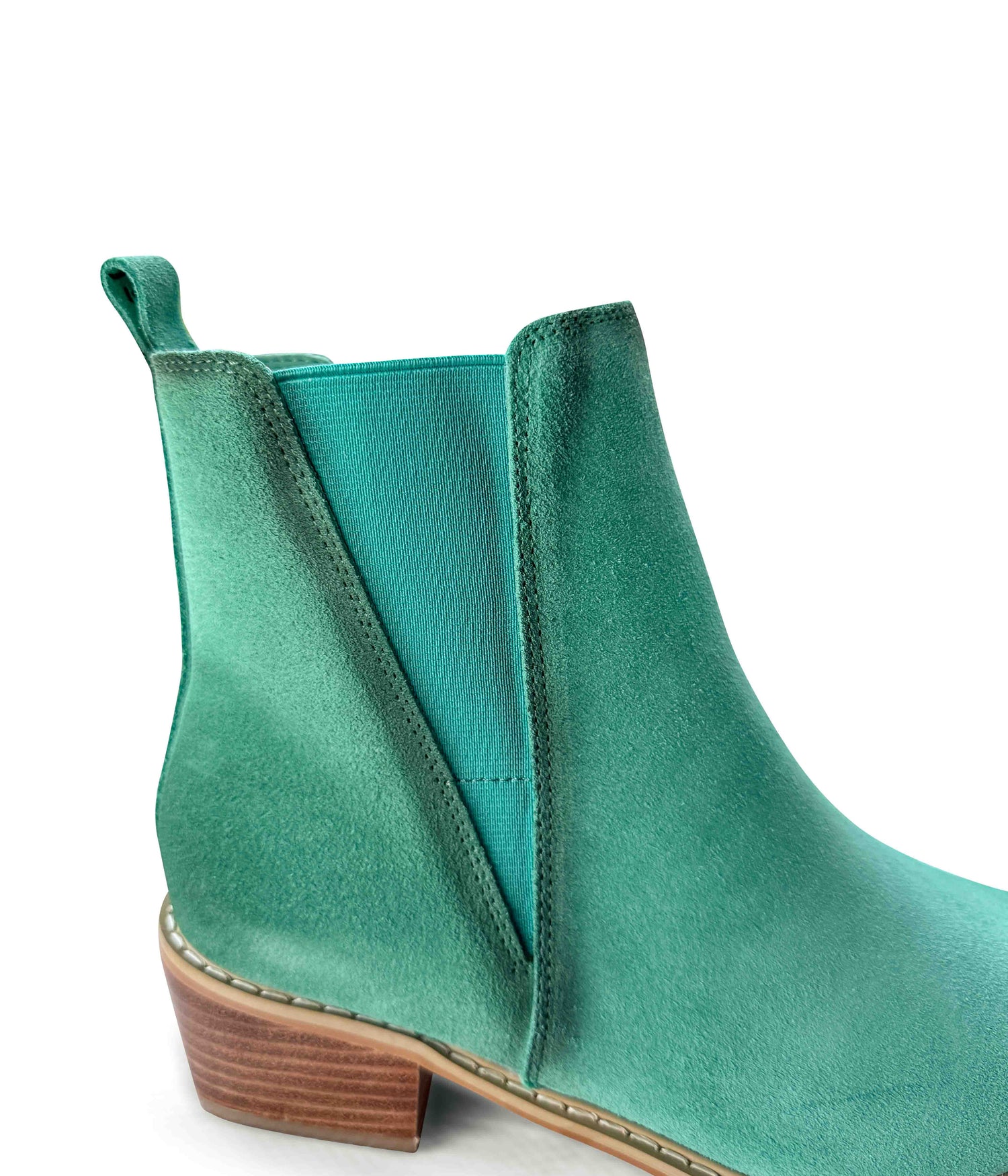 Wylie Suede Ankle Boot in Teal Shoes