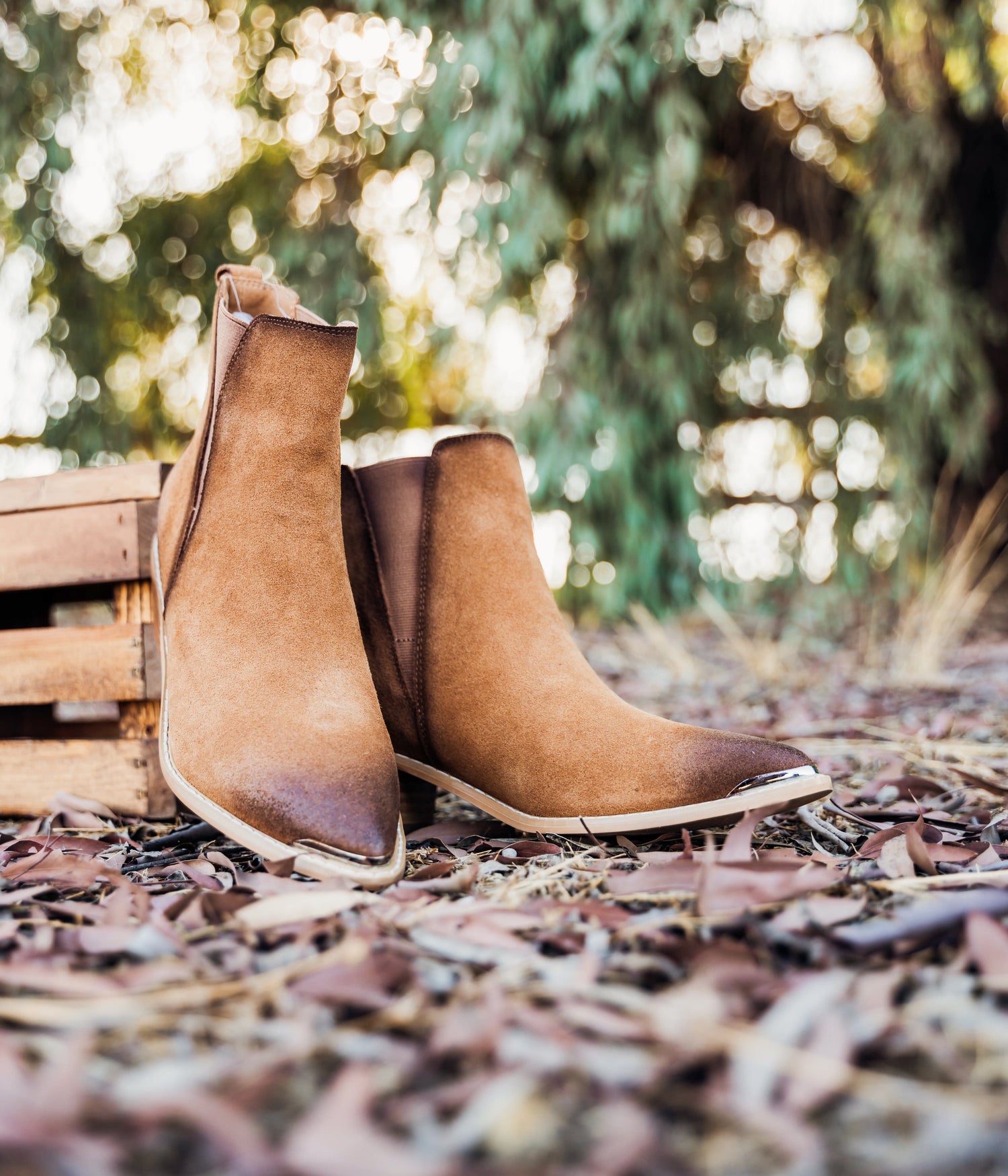 Wylie Suede Ankle Boot in Tan Shoes