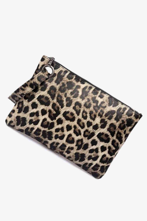 Leopard PU Leather Clutch Clutch   