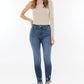 Kancan Raw Hem High Waist Cropped Jeans Womens Jeans   