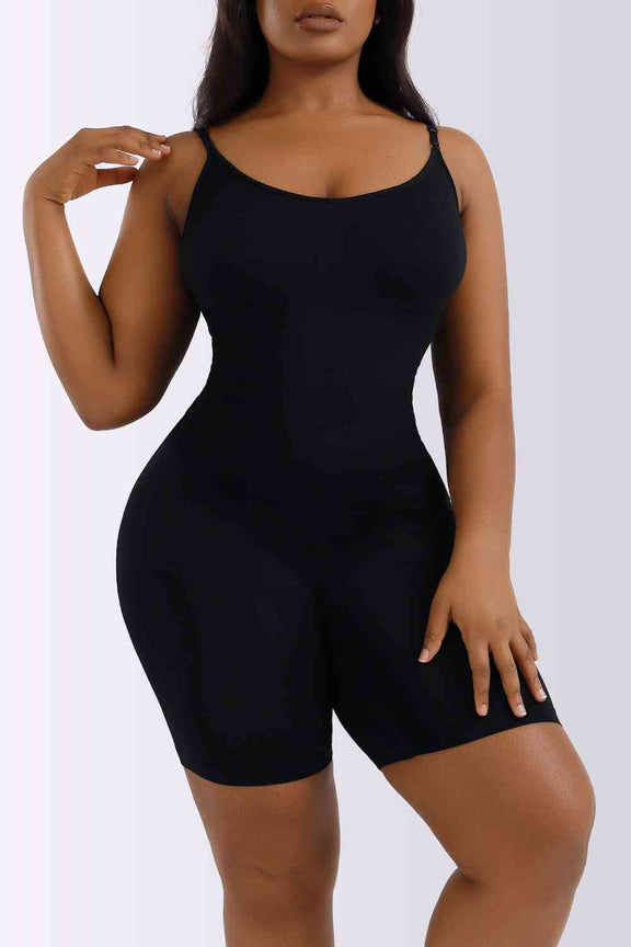 Spaghetti Strap Shaping Romper Shaping Romper Black S 