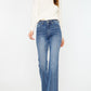 Kancan Cat's Whiskers High Waist Flare Jeans - Three Mad Hatters Mercantile 