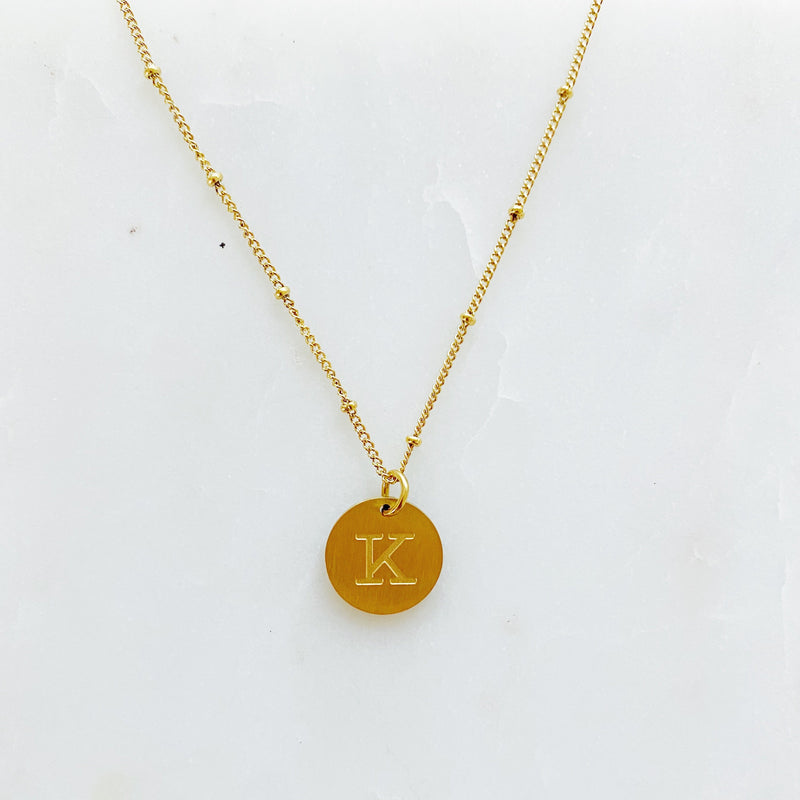 Ellison + Young: Singular Charm Initial Necklace Necklace   