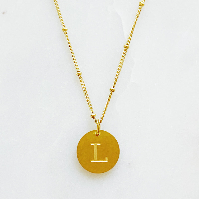 Ellison + Young: Singular Charm Initial Necklace Necklace   