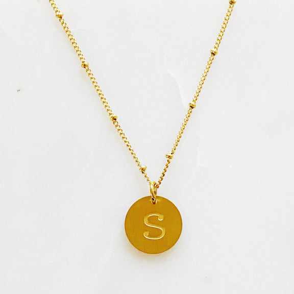 Ellison + Young: Singular Charm Initial Necklace Necklace   