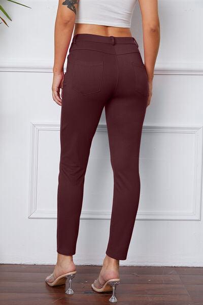 StretchyStitch Pants by Basic Bae - Three Mad Hatters Mercantile 