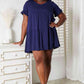 Double Take V-Neck Flounce Sleeve Tiered Dress Womens Tiered Dress   