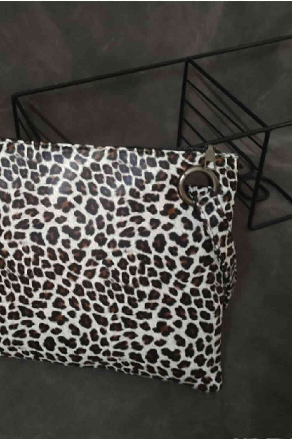 Leopard PU Leather Clutch Clutch   