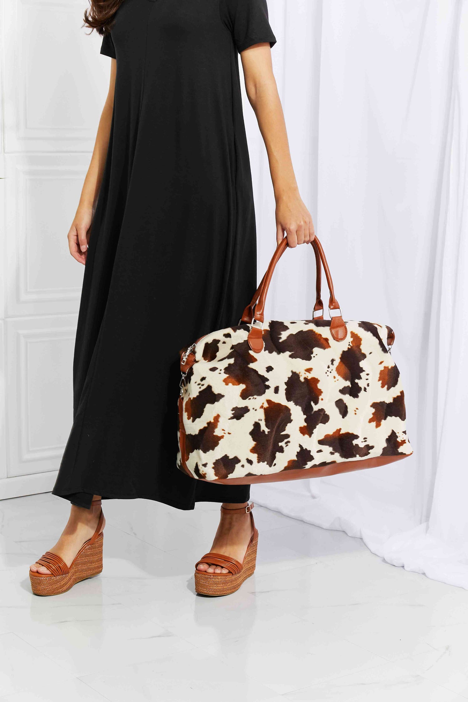 Animal Print Plush Weekender Bag Weekender Bag   