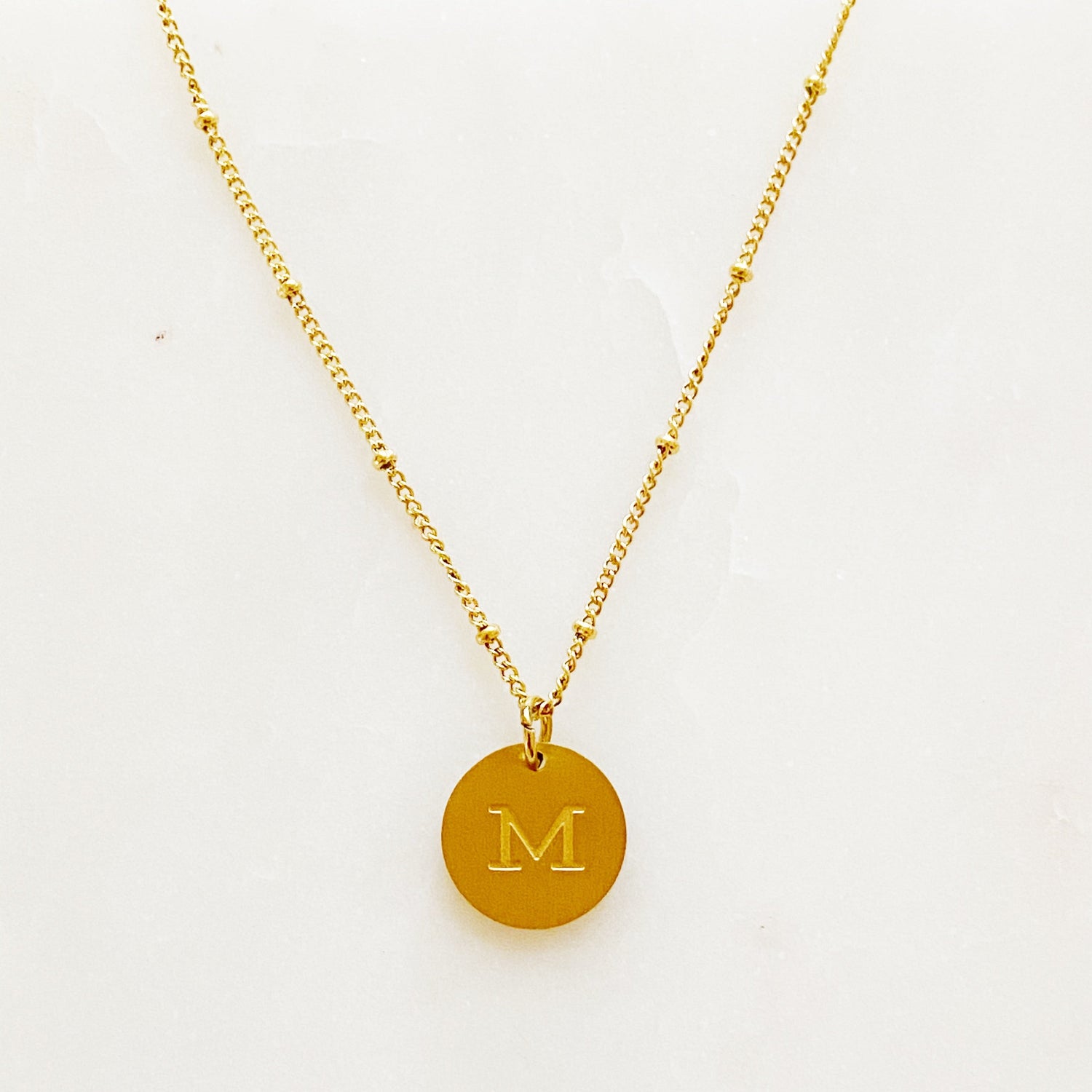 Ellison + Young: Singular Charm Initial Necklace Necklace   